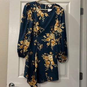 Blue floral Dress